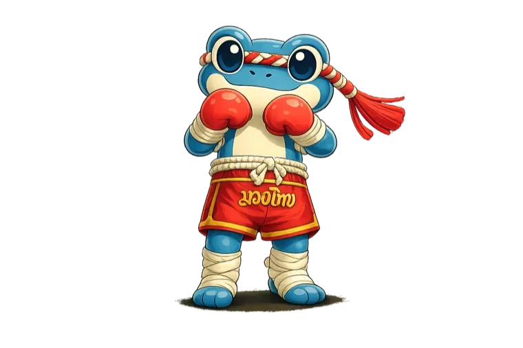 Muay Thai frog in guard